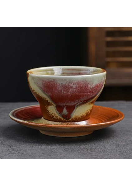 Model 1 Seramik Espresso Fincan Yaratıcı Japon Tarzı Sırlı Çay Bardağı Tabanı ile Stoneware Kişisel Su Bardağı (Yurt Dışından)