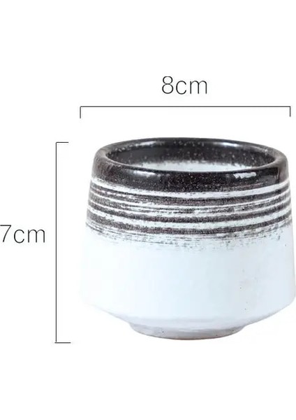 Stil 2 200 ml Jıa Guı Luo Seramik 200 ml Kahve Fincanları Japon Tarzı Büyük Kapasiteli Seramik Çay Bardağı Porselen Çay Fincanları G093 (Yurt Dışından)