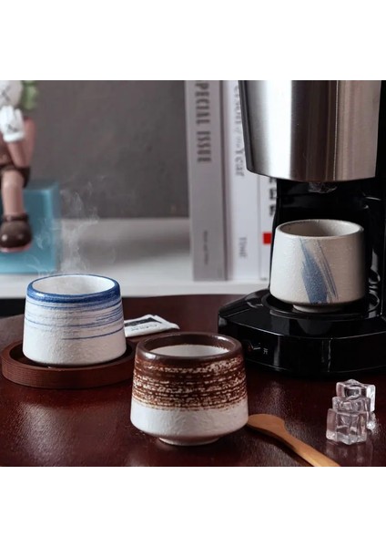 Stil 2 200 ml Jıa Guı Luo Seramik 200 ml Kahve Fincanları Japon Tarzı Büyük Kapasiteli Seramik Çay Bardağı Porselen Çay Fincanları G093 (Yurt Dışından)