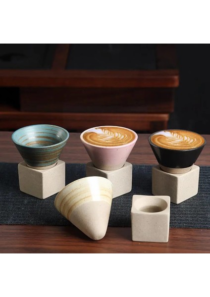 C 1 Adet Yaratıcı Retro Seramik Kahve Kupa Kaba Çömlek Fincan Latte Çekme Fincan Çay Bardağı Japon Porselen Çiçek Kahve Çömlek Q4Z5 (Yurt Dışından) fırsatları