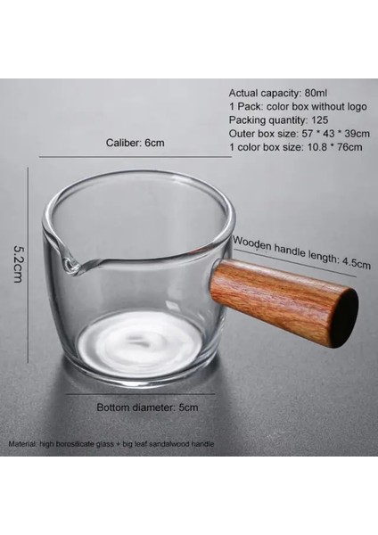 Stil 3 Dekantör Ağzı Cam Ölçüm Kabı Ahşap Saplı Cam Şeffaf Ölçekli Ölçüm Kabı Mutfak Pişirme Araçları Süt Sürahisi Mutfak Premium (Yurt Dışından)