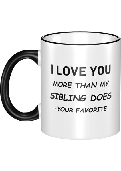 Siyahımsı Yeşil 18 Oz Babalar Günü Baba Kızı Oğlundan Hediyeler - Seni Daha Çok Seviyorum En Sevdiğin Komik Fincan Porselen Kahve Kupa Çay Bardağı 11OZ Seramik Kupalar (Yurt Dışından)