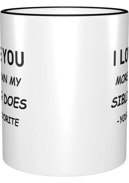 Siyahımsı Yeşil 18 Oz Babalar Günü Baba Kızı Oğlundan Hediyeler - Seni Daha Çok Seviyorum En Sevdiğin Komik Fincan Porselen Kahve Kupa Çay Bardağı 11OZ Seramik Kupalar (Yurt Dışından)