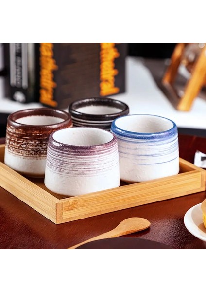 Stil 2 200 ml Jıa Guı Luo Seramik 200 ml Kahve Fincanları Japon Tarzı Büyük Kapasiteli Seramik Çay Bardağı Porselen Çay Fincanları G093 (Yurt Dışından)