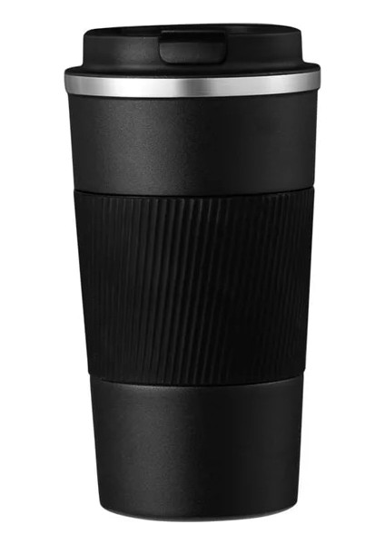 Siyah B 380 ml 380/510 ml Paslanmaz Çelik Vakum Kahve Fincanı Moda ve Yalıtımlı Bardak Yaratıcı Taşınabilir Arabaya Monte Su Bardağı (Yurt Dışından)