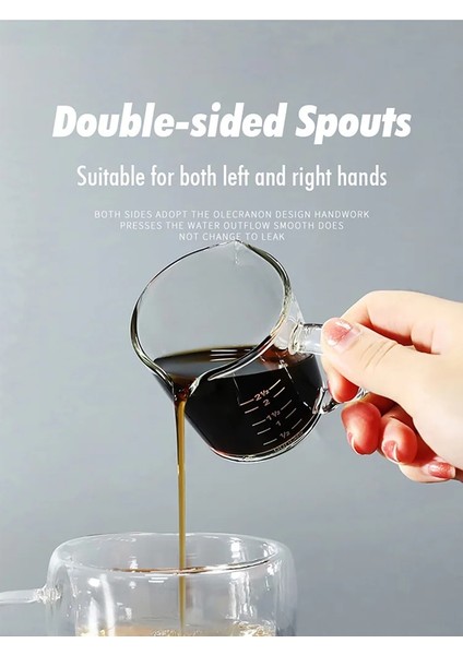 60ML-2 Adet 60/70/75ML Ahşap Saplı Cam Espresso Ölçüm Kabı Espresso Shot Cam Çift Borulu Kahve Shot Cam Süt Kahve Ölçü Sürahisi (Yurt Dışından) fırsatları