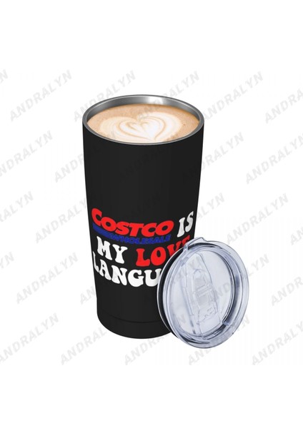 Açık Yeşil 400-600 ml Costco Benim Aşkım Dil Paslanmaz Çelik Bira Kupaları Taşınabilir Metal Drinkware Ev Ofis Kullanımı Kahve Çay Su Bardağı (Yurt Dışından) fırsatları