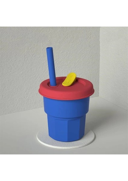 Stil 3 400 ml Anti-Sonbahar Silikon Su Bardağı 12 Karikatür Renk Çevre Dostu Drinkware Saman Tipi Çocuklar Oğlan Kız Drinkware Süt Suyu Bardak Sıcak J242 (Yurt Dışından)