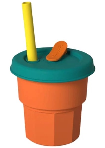 Stil 3 400 ml Anti-Sonbahar Silikon Su Bardağı 12 Karikatür Renk Çevre Dostu Drinkware Saman Tipi Çocuklar Oğlan Kız Drinkware Süt Suyu Bardak Sıcak J242 (Yurt Dışından)