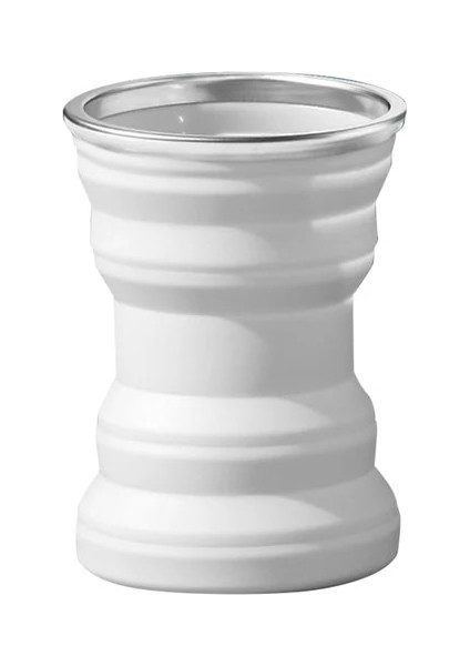 Yeşim Beyaz 320ML Katlanabilir Kupa Taşınabilir Katlanabilir Genişletilebilir Içme Bardağı Silikon Yeniden Kullanılabilir Drinkware Iş Gezileri Yürüyüş Kamp Için (Yurt Dışından)