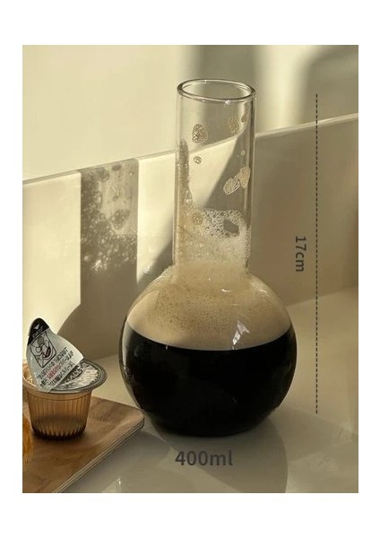 400 ml Şeffaf Cam Kahve Fincanı Suyu Süt Çay Bardağı Şarap Kahve Demlikleri Cam Dekorasyon Kavanoz Isıya Dayanıklı Coffeeware Içme Çiçek Vazo Cam (Yurt Dışından)