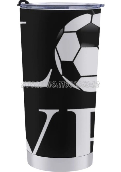 20 Oz Liebe Fu?ball Weltmeisterschaft 20 Oz Araba Bardak Seyahat Kahve Kupa Paslanmaz Çelik Yalıtımlı Kahve Içecek Çay Bardağı Futbol Daha Az Çalışma (Yurt Dışından) fırsatları