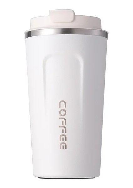 Beyaz Bir 380 ml 380/510 ml Paslanmaz Çelik Vakum Kahve Fincanı Moda ve Yalıtımlı Bardak Yaratıcı Taşınabilir Arabaya Monte Su Bardağı (Yurt Dışından)