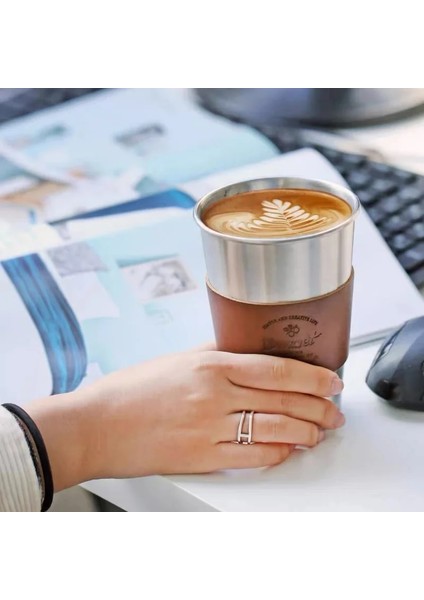 500ML Paslanmaz Çelik Yüksek Sıcaklığa Dayanıklı Taşınabilir Anti-Haşlanma Kahve Fincanı Gıda Sınıfı Bira Bardağı Açık Kamp Su Bardağı (Yurt Dışından) indirimleri