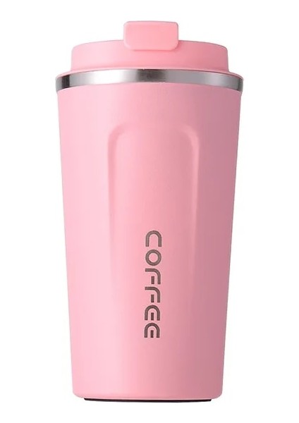 Pembe A 510ML 380/510ML Paslanmaz Çelik Vakum Kahve Fincanı Moda ve Yalıtımlı Bardak Yaratıcı Taşınabilir Arabaya Monte Su Bardağı (Yurt Dışından)