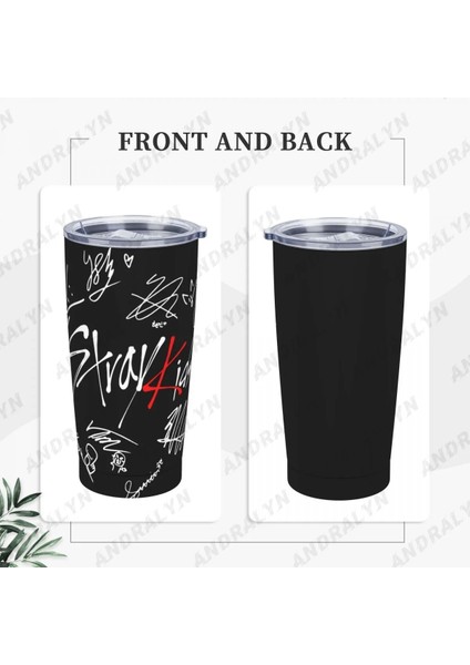 Gökyüzü Mavi 400-600 ml Straykids Paslanmaz Çelik Kahve Fincanı Termal Kupa Garrafa Termica Cafe Copo Termico Caneca Kaymaz Seyahat Araba Yalıtımlı Şişe (Yurt Dışından)
