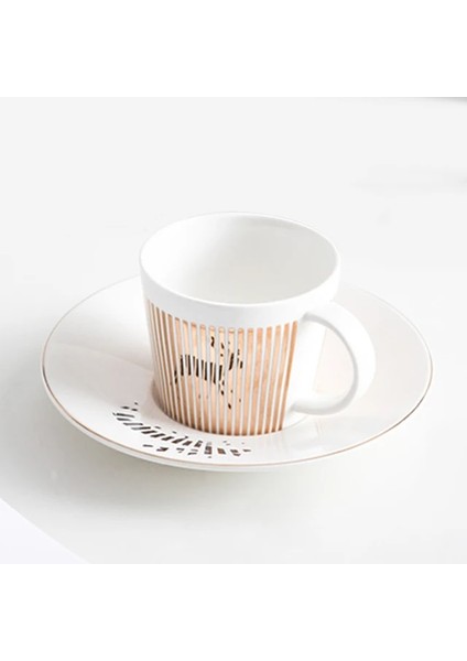 C1 230ML Ecomhunt Dropshipping Yaratıcı At Anamorfik Fincan Ayna Yansıma Fincan Sinek Kuşu Kupa Kahve Çay Seti Coaster ile Кружка (Yurt Dışından)