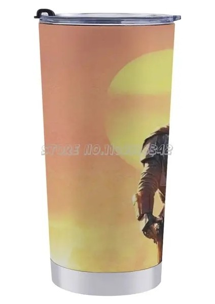 20 Oz Mando Telefon Kılıfı Seyahat Kahve Kupa 20 Oz Araba Bardak Kahve Su Şişesi Yalıtımlı Sızdırmaz Mando Çocuk Razer (Yurt Dışından)