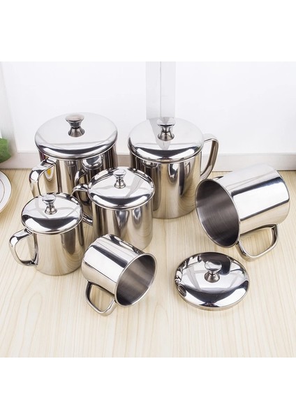 8cm 350ML 200/350/450/600/850/1100ML Paslanmaz Çelik Su Süt Kahve Çay Bardağı Kamp Kupa Ev Seyahat Bardak Bira Çay Suyu Içme Bardağı (Yurt Dışından) modelleri