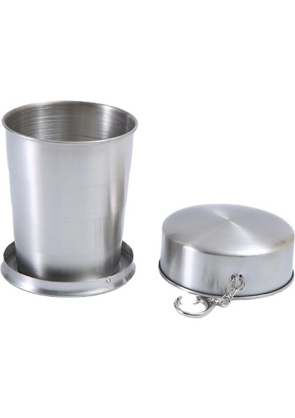 S-75ML Yeni Taşınabilir Paslanmaz Çelik Katlanabilir Bardak 75ML/150ML/250ML Açık Seyahat Katlanabilir Kahve Kupa Teleskopik Yürüyüş Kamp Su (Yurt Dışından)