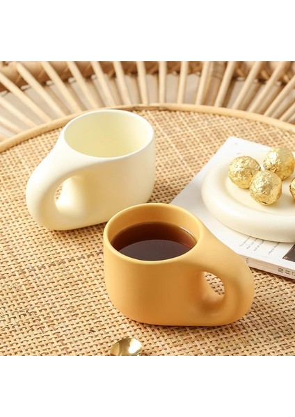 Stil 7 Yaklaşık 400 ml Seramik Kupa Tabağı ile Kahve Fincanları ve Tabakları Ev Ofis Çay Bardağı Kahve Fincanları Kore Kupa Seramik Tabak (Yurt Dışından)