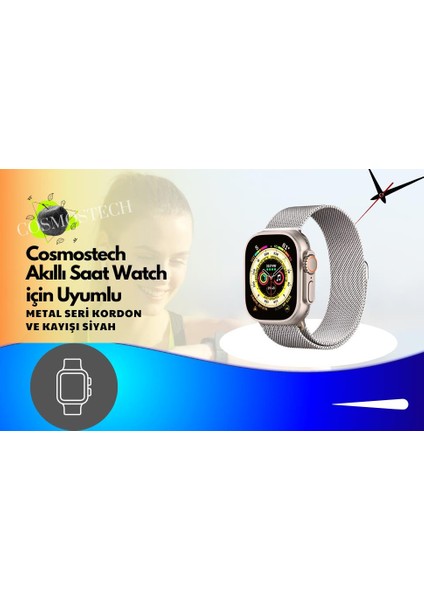 Akıllı Saat Watch için Uyumlu 42,44,45,49MM, 1/2/3/4/5/6/se/7/8/Ultra Metal Seri Kordon ve Kayışı Lacivert fiyatları