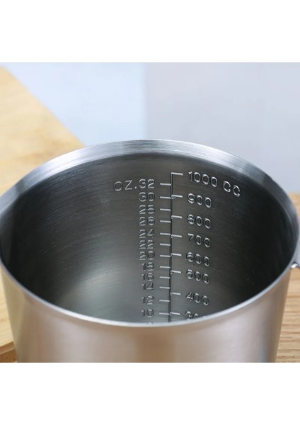1500ML Leeseph Süt Köpürtme Sürahi Kahve Fincanı Ölçüm Terazisi ile Espresso Portafilter Bulyon Paslanmaz Çelik Süt Çay Fincanları (Yurt Dışından)