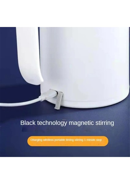 06 400ML Pil 450ML USB Şarj Edilebilir Otomatik Kendini Karıştıran Manyetik Kupa Yaratıcı 304 Paslanmaz Çelik Akıllı Kahve Süt Mikser Karıştırma Fincan (Yurt Dışından)