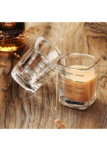 2 Adet Ambalaj 60ML 2oz Leeseph Cam Kahve Ölçme Kabı Bcnmviku Espresso Shot Bardakları Için Ölçme Kabı Sıvı Ağır Cam, 60ML 2oz (Yurt Dışından) fırsatları