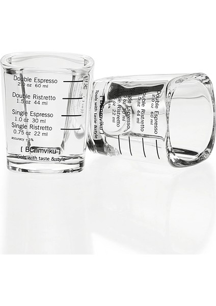 2 Adet Ambalaj 60ML 2oz Leeseph Cam Kahve Ölçme Kabı Bcnmviku Espresso Shot Bardakları Için Ölçme Kabı Sıvı Ağır Cam, 60ML 2oz (Yurt Dışından) indirimleri