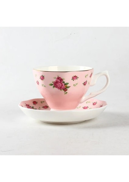 Stil H 200-400 ml 1 Pc Asil Kemik Çini Kahve Fincanı Seramik Öğleden Sonra Çay Fincanları ve Tabakları Set Yüksek Kaliteli Porselen Cafe Parti Drinkware Güzel Hediye (Yurt Dışından)