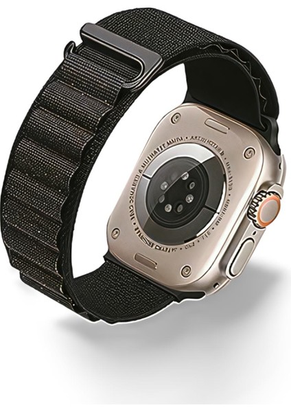 Akıllı Saat Watch için Uyumlu 42MM 44MM 45MM 49MM 1/2/3/4/5/6/se/7/8/ultra Çift Katman Kordon ve Kayışı Siyah(Siyah) fiyatları