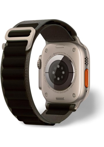 Akıllı Saat Watch için Uyumlu 42MM 44MM 45MM 49MM 1/2/3/4/5/6/se/7/8/ultra Çift Katman Kordon ve Kayışı Siyah(Siyah) modelleri