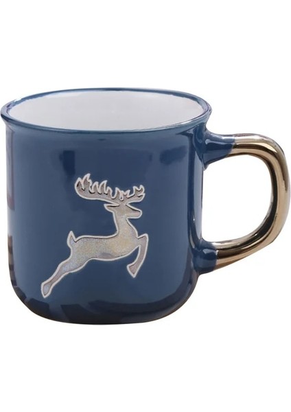 Bir Noel Seramik Saplı Kupalar El Yapımı Kahve Çay Süt Yulaf Ezmesi Kahvaltı Fincan Sevgililer Günü Noel Drinkware Hediyeler (Yurt Dışından)