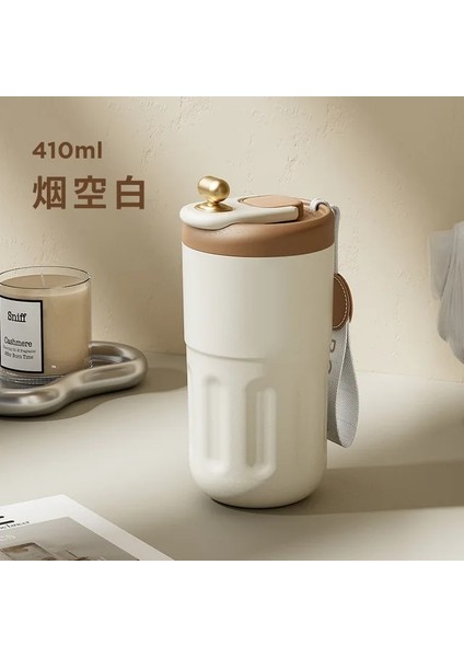 Sıradan 401-500 ml Xiaomi Akıllı Kahve Fincanı Bayanlar Refakatçi Fincan Yaz Soğutmalı Taşınabilir Paslanmaz Çelik Su Bardağı Sıcaklık Göstergesi ile (Yurt Dışından)
