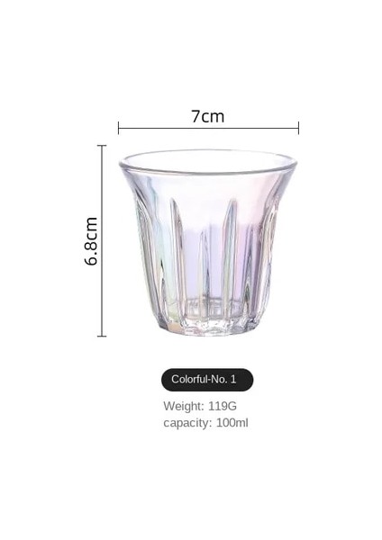 100ML-RENKLI 100ML-200ML Amerikan Latte Buz Klasik Retro Dikey Çizgili Avustralya Beyaz Fincan Basit Kahve Fincanı Düz Beyaz Espresso Fincanı (Yurt Dışından)
