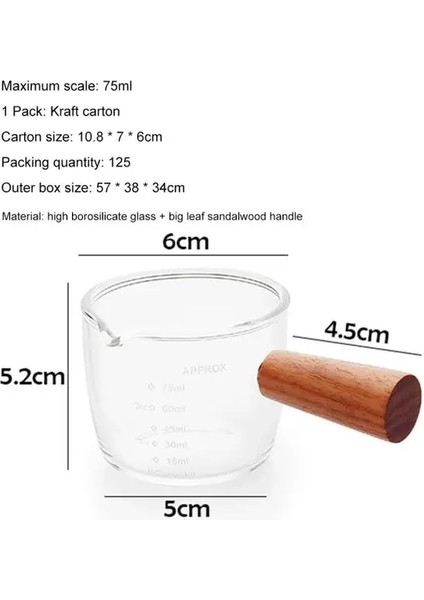 Stil 2 Dekantör Şişe Ağzı Cam Ölçüm Kabı Ahşap Saplı Cam Şeffaf Ölçekli Ölçüm Kabı Mutfak Pişirme Araçları Süt Sürahisi Mutfak Premium (Yurt Dışından)