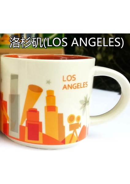 Los Angeles Küresel Koleksiyonu Seramik Kahve Fincanı Abd Şehir Kemik Çini Kupa New York Los Angeles San Francisco Portland Dallas Toronto Miami (Yurt Dışından)
