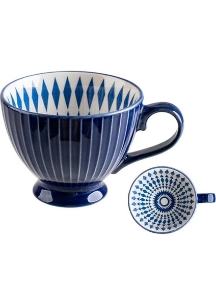 G Seramik Kahve Fincanı Kahvaltı Gevreği Sevimli Seramik Bardak Süt Ev Büyük Kapasiteli Yulaf Ezmesi Kupa Mutfak Drinkware Ev Dekor (Yurt Dışından)