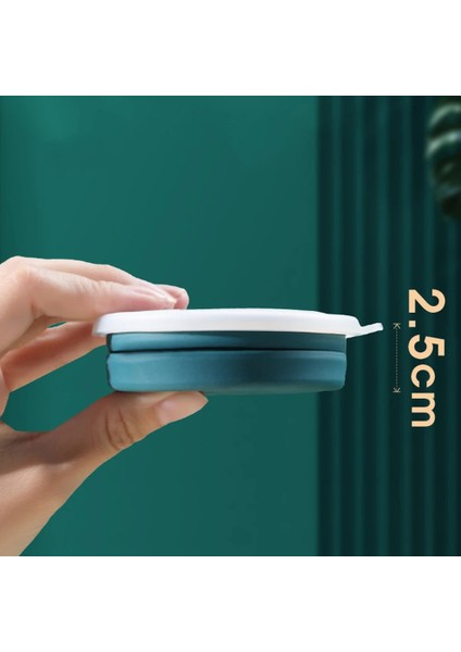 Kiraz Çiçeği Pembe Katlanabilir Seyahat Içme Suyu Bardakları 320ML Seyahat Yıkama Ağız Kupası Silikon Yeniden Kullanılabilir Drinkware Iş Gezileri Yürüyüş Kamp Için (Yurt Dışından)