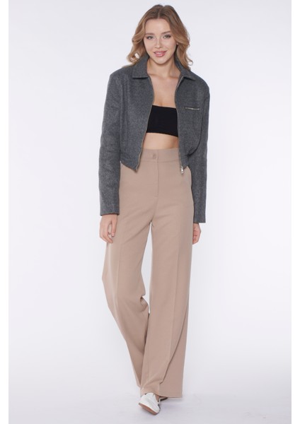Vizon Yüksek Bel Palazzo Pantolon modelleri