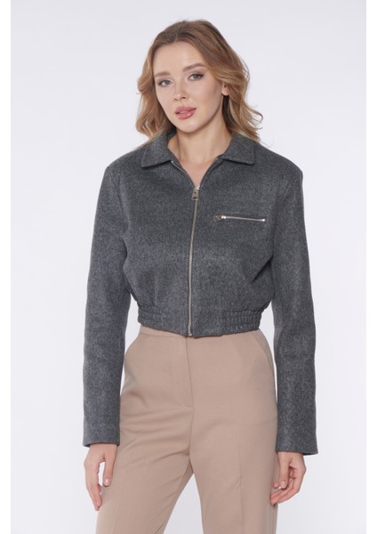 Gri Fermuarlı Ceket fiyatları