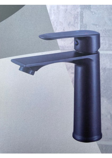 Siyah Lavabo Bataryası Siyah Lavabo Musluğu Yüksek Banyo Lavabo Armatür