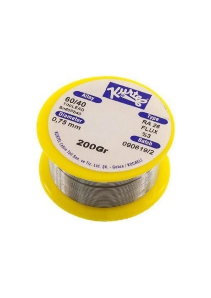Lehim Teli 200 Gram 0,75MM Kurtel Lehim Teli 200 Gram