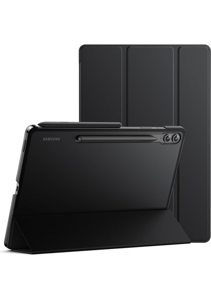 Samsung Galaxy Tab S9 Fe+Plus 12,4 Uyumlu Kılıf Pu Deri Smart Standlı Kapak Case
