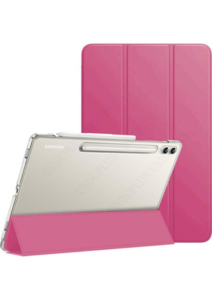 Samsung Galaxy Tab S9 Fe+Plus 12,4 Uyumlu Kılıf Pu Deri Smart Standlı Kapak Case