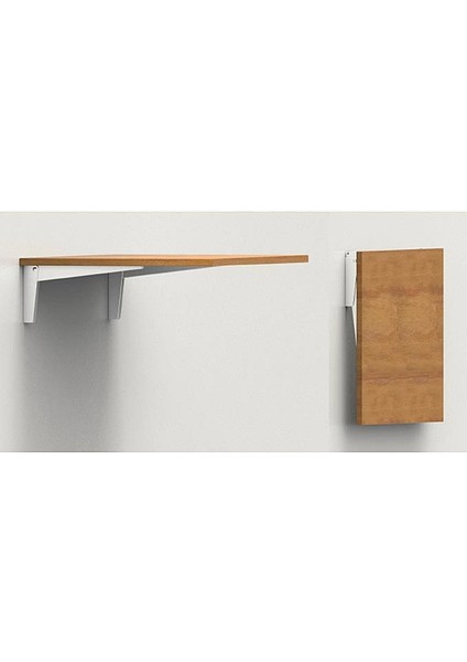 YT400 Duvara Montajlı Katlanır Masa Ayağı Konsolu Aparatı 40CM Beyaz modelleri