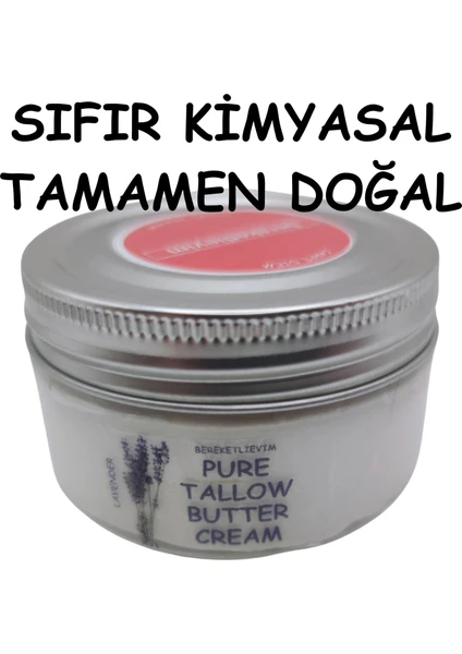 Bereketli Evim Pure Tallow Butter Cream (donyağı kremi, don yağı kremi) 100 ml - Lavanta