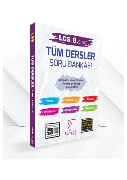 8. Sınıf LGS 32 Haftalık 1. Dönem Tüm Dersler Soru Bankası