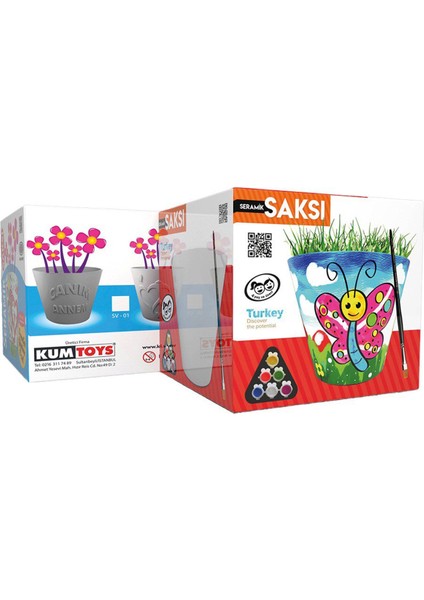 Seramik Saksı Kum Toys